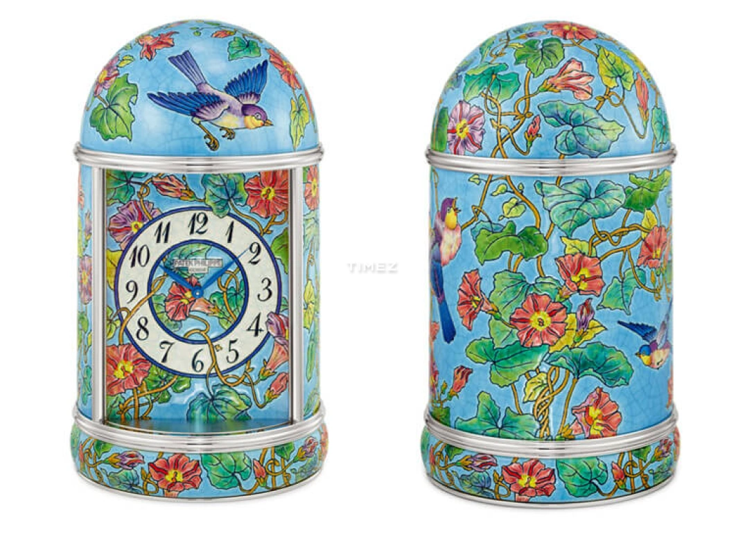 Patek Philippe,Dome Clocks ,Blue,Multi-Color,Electromechanical,In-house Caliber,Colorful,Blue,Enamel,20111M,20111M-001