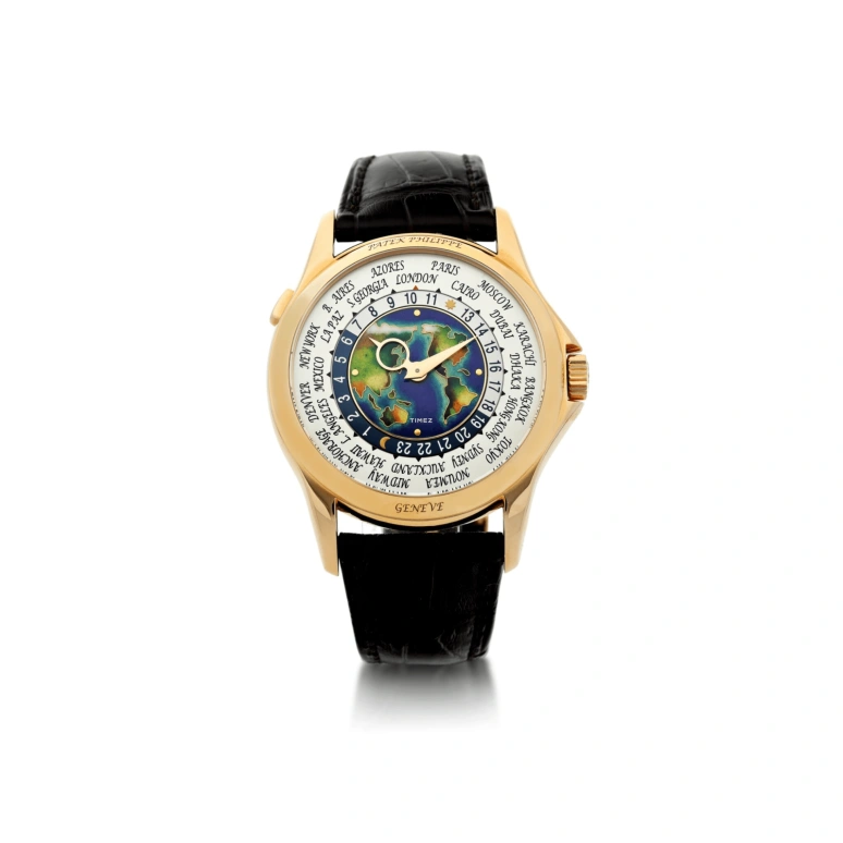 Patek Philippe,Complications 39.50mm,39.50mm,Rose Gold,Multi-Color,Green,Blue,White,Automatic,World Time,Day / Night Indication,5131R,5131R-011