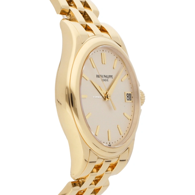 Patek Philippe,Calatrava 37mm,37mm,Yellow Gold,Silver White,Automatic,Day,45hours,5127,5127/1J-001