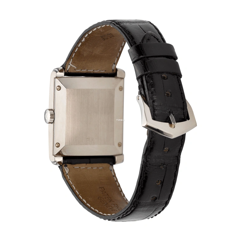 Patek Philippe,Gondolo 27x35mm,27x35mm,White Gold,Black,Handwound,44hours,In-house Caliber,5014G,5014G-010