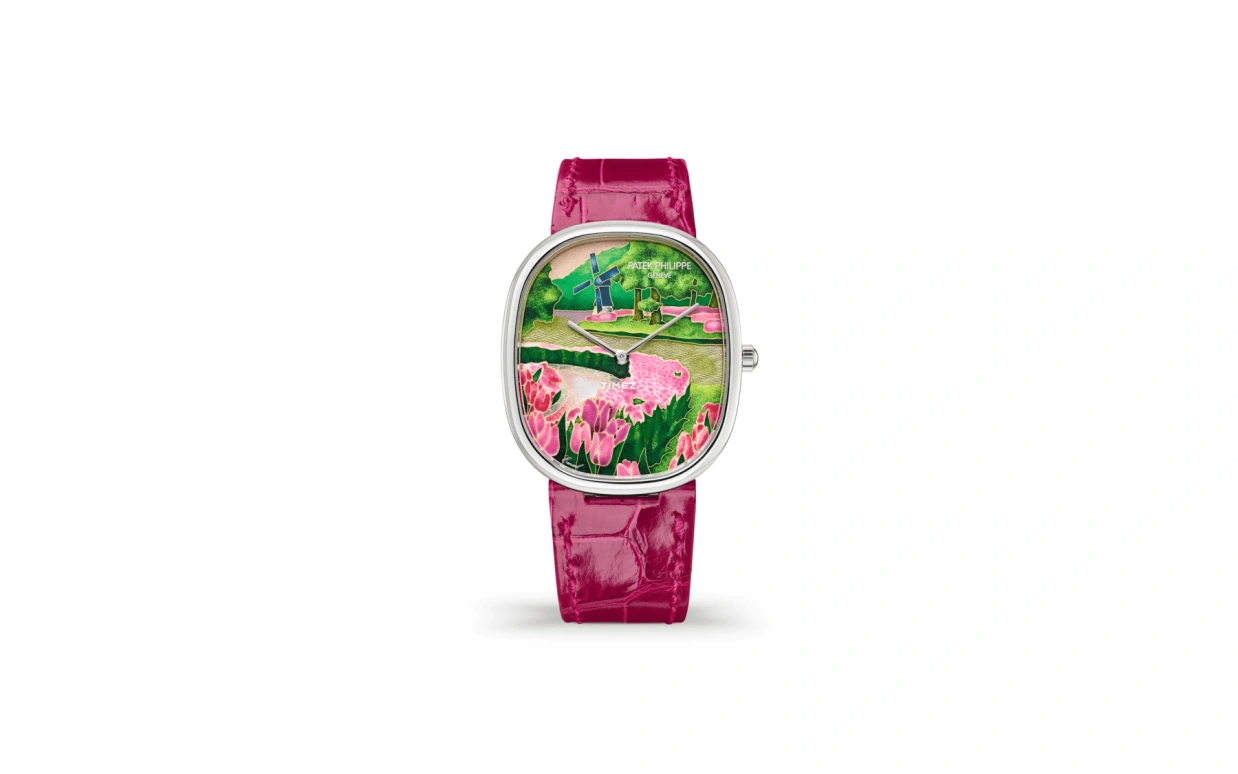 Patek Philippe,Golden Ellipse ,White Gold,Pink,Green,Multi-Color,Automatic,48hours,In-house Caliber,5738,5738/50G-035