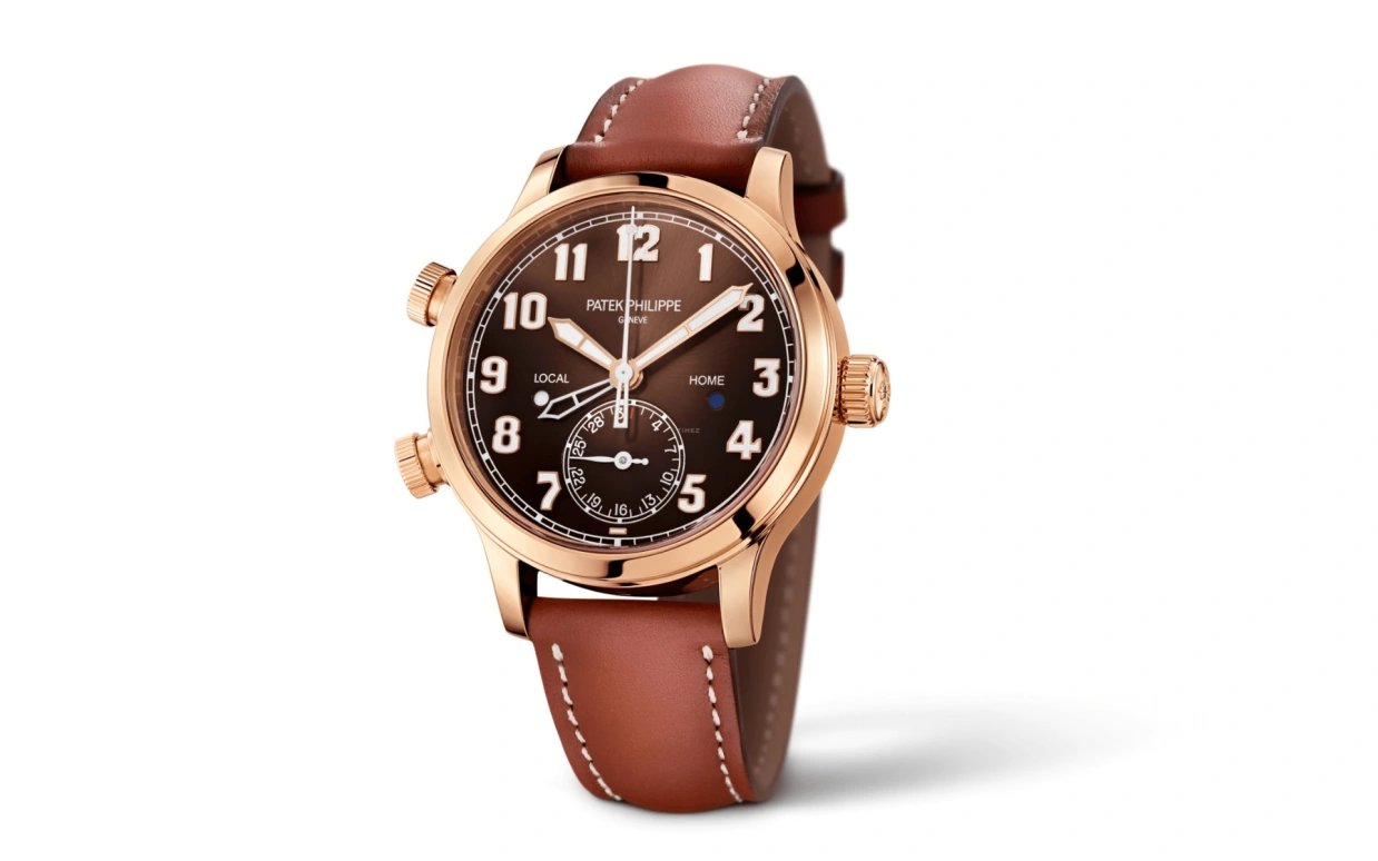 Patek Philippe,Complications 37.50mm,37.50mm,Rose Gold,Brown,Automatic,Day,Dule Time,Day / Night Indication,7234R,7234R-001