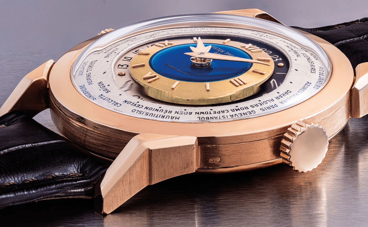 Patek Philippe,Complications 35.50mm,35.50mm,Rose Gold,Blue,White,Automatic,World Time,Day / Night Indication,2523 Gobbi Milan