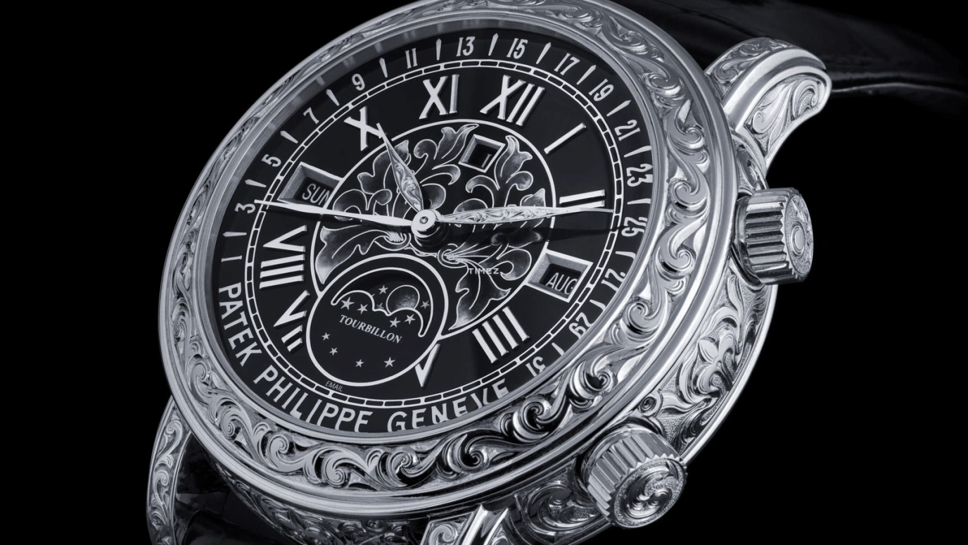 Patek Philippe,Grand Complications 44mm,44mm,White Gold,Black,Handwound,Moonphase,Perpetual Calendar,Leap Year,Date,48hours,In-house Caliber,6002G,6002G-010