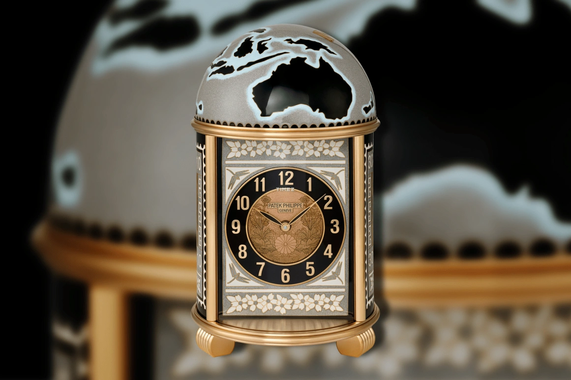 Patek Philippe,Dome Clocks ,Black,Brown,Electromechanical,In-house Caliber,Black,Gray,Enamel,20141M,20141M-001