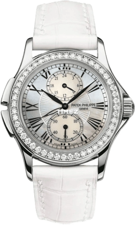 Patek Philippe,Calatrava 35mm,35mm,White Gold,White,Handwound,Dule Time,44hours,4934G,4934G-001