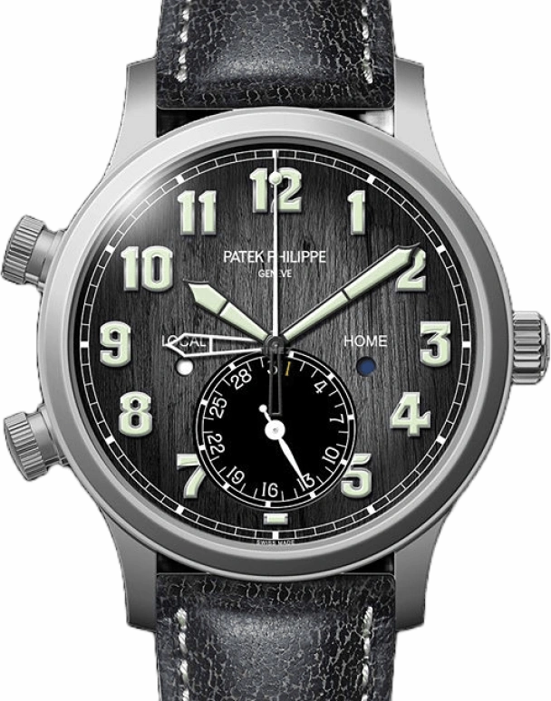 Patek Philippe,Complications 42mm,42mm,Titanium,Black,Automatic,Day,Dule Time,Day / Night Indication,5524T,5524T-010