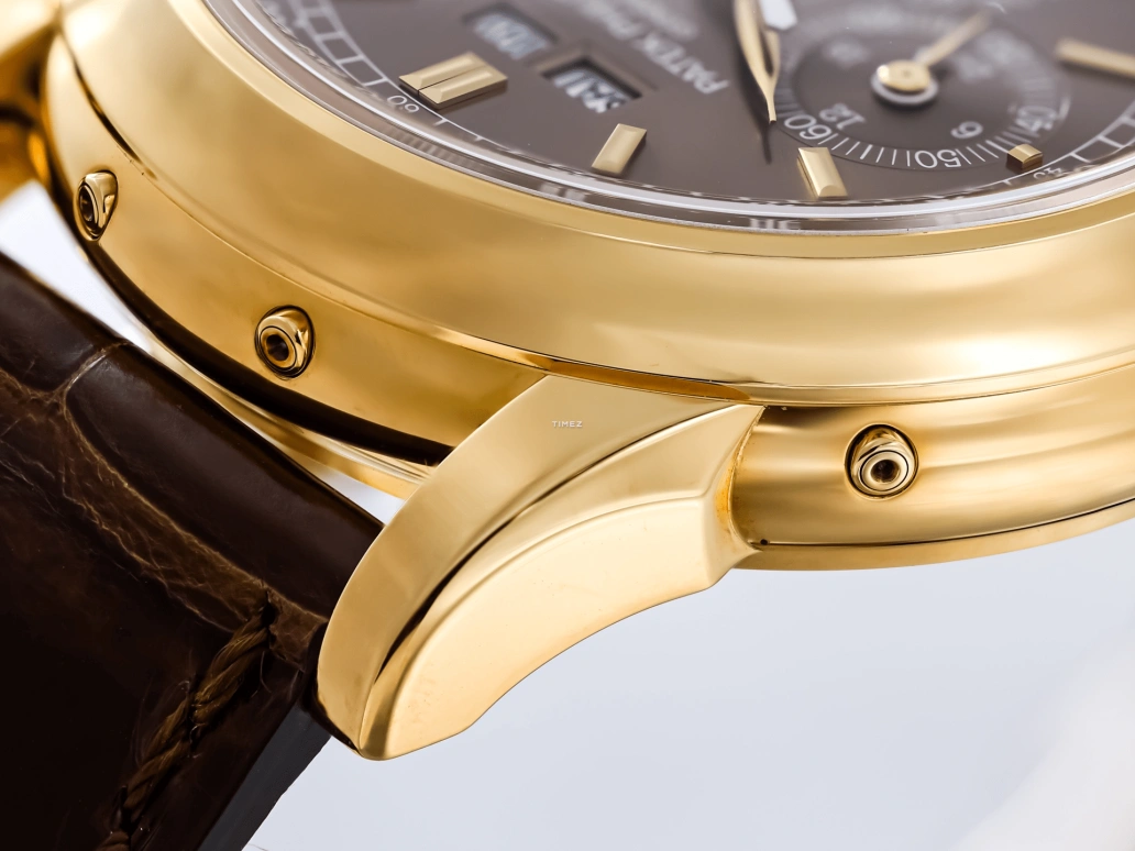 Patek Philippe,Grand Complications 40mm,40mm,Yellow Gold,Brown,Handwound,Chronograph,Moonphase,Perpetual Calendar,Leap Year,60hours,In-house Caliber,5970J,5970J-014