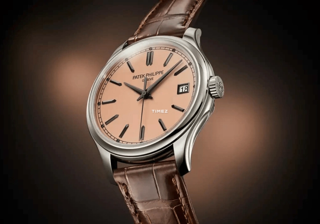 Patek Philippe,Calatrava 39mm,39mm,White Gold,Rose Gold,Automatic,Day,45hours,5227G,5227G-015