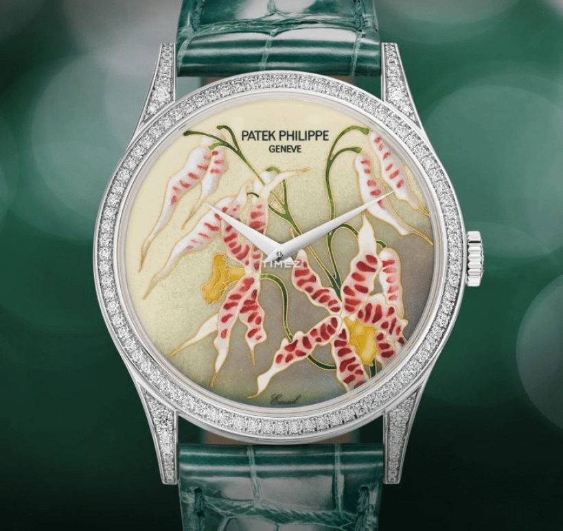 Patek Philippe,Calatrava 37mm,37mm,White Gold,Multi-Color,Cream,Red,Automatic,48hours,In-house Caliber,5077,5077/100G-032