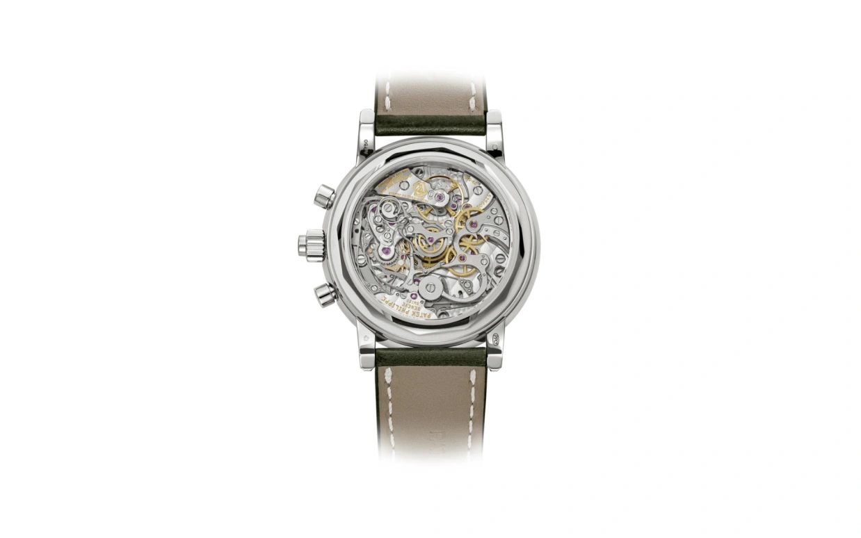 Patek Philippe,Grand Complications 40mm,40mm,White Gold,Olive Green,Handwound,Chronograph,Moonphase,Perpetual Calendar,Leap Year,65hours,In-house Caliber,5204G,5204G-001