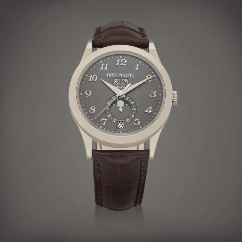 Patek Philippe,Complications 38.50mm,38.50mm,White Gold,Grey,Automatic,Moonphase,Annual Calendar,Month,Date,35～45hours,In-house Caliber,5396G,5396G-014