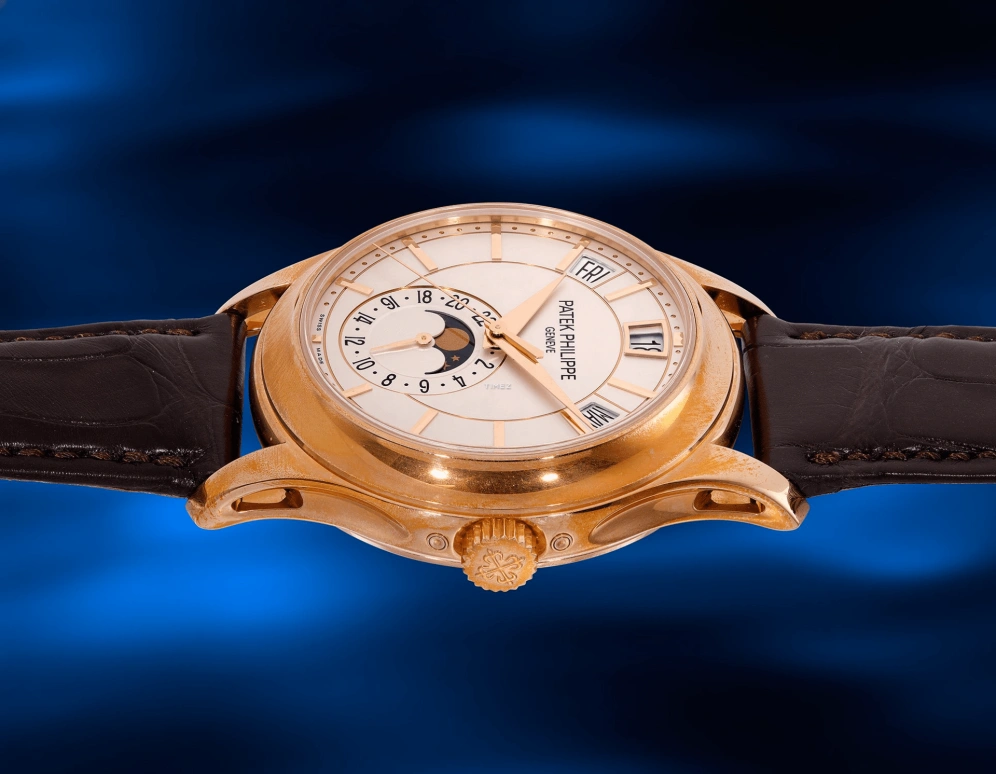 Patek Philippe,Complications 40mm,40mm,Rose Gold,Cream white,Automatic,Moonphase,Annual Calendar,Month,Date,35～45hours,In-house Caliber,5205R,5205R-001