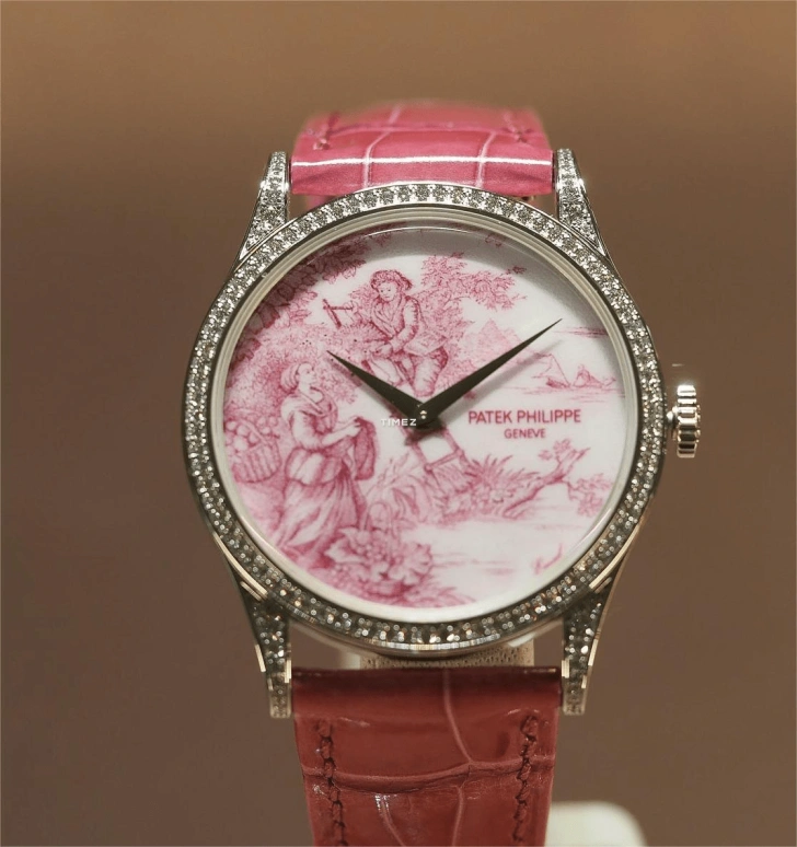 Patek Philippe,Calatrava ,White Gold,Pink,White,Automatic,48hours,In-house Caliber,5077,5077/100G-076