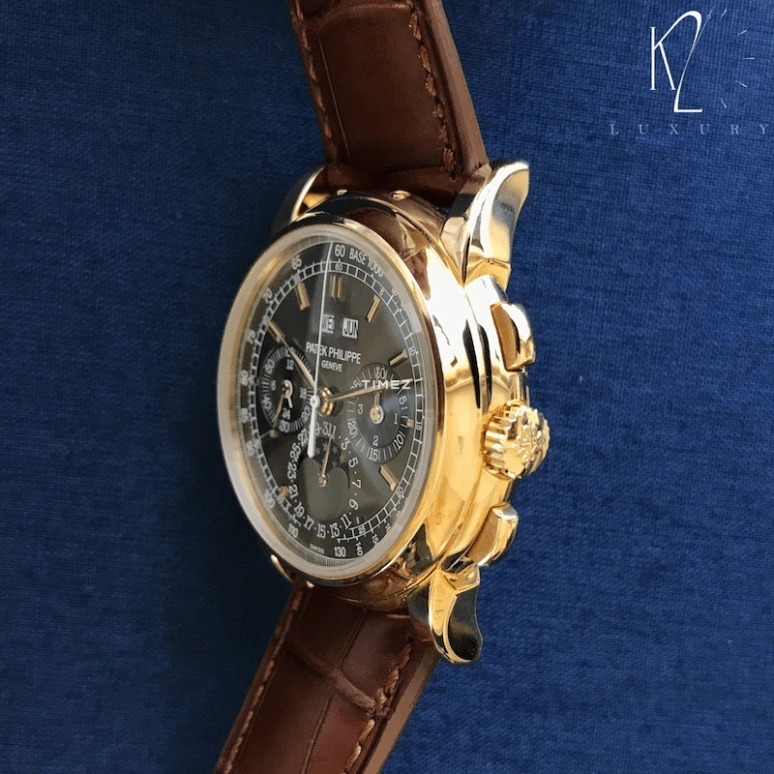 Patek Philippe,Grand Complications 40mm,40mm,Yellow Gold,Coffee,Brown,Handwound,Chronograph,Moonphase,Perpetual Calendar,Leap Year,60hours,In-house Caliber,5970J,5970J-014