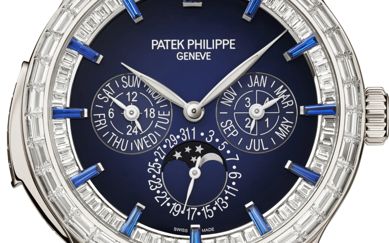 Patek Philippe,Grand Complications 42mm,42mm,Platinum,Blue,Automatic,Moonphase,Perpetual Calendar,Leap Year,Month,48hours,In-house Caliber,Mark Robert Michael Wahlberg,Mark Wahlberg,Anant Ambani,Marky Mark,5374,5374/300P-001