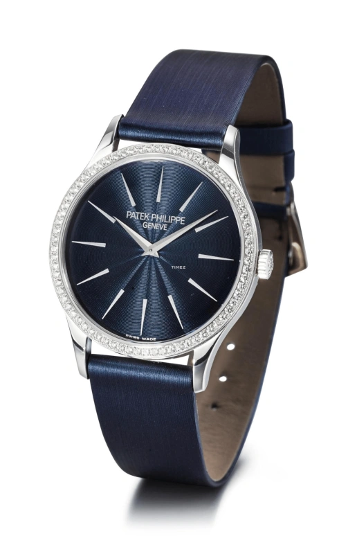 Patek Philippe,Calatrava 33mm,33mm,White Gold,Blue,Handwound,38hours,In-house Caliber,4896G,4896G-001