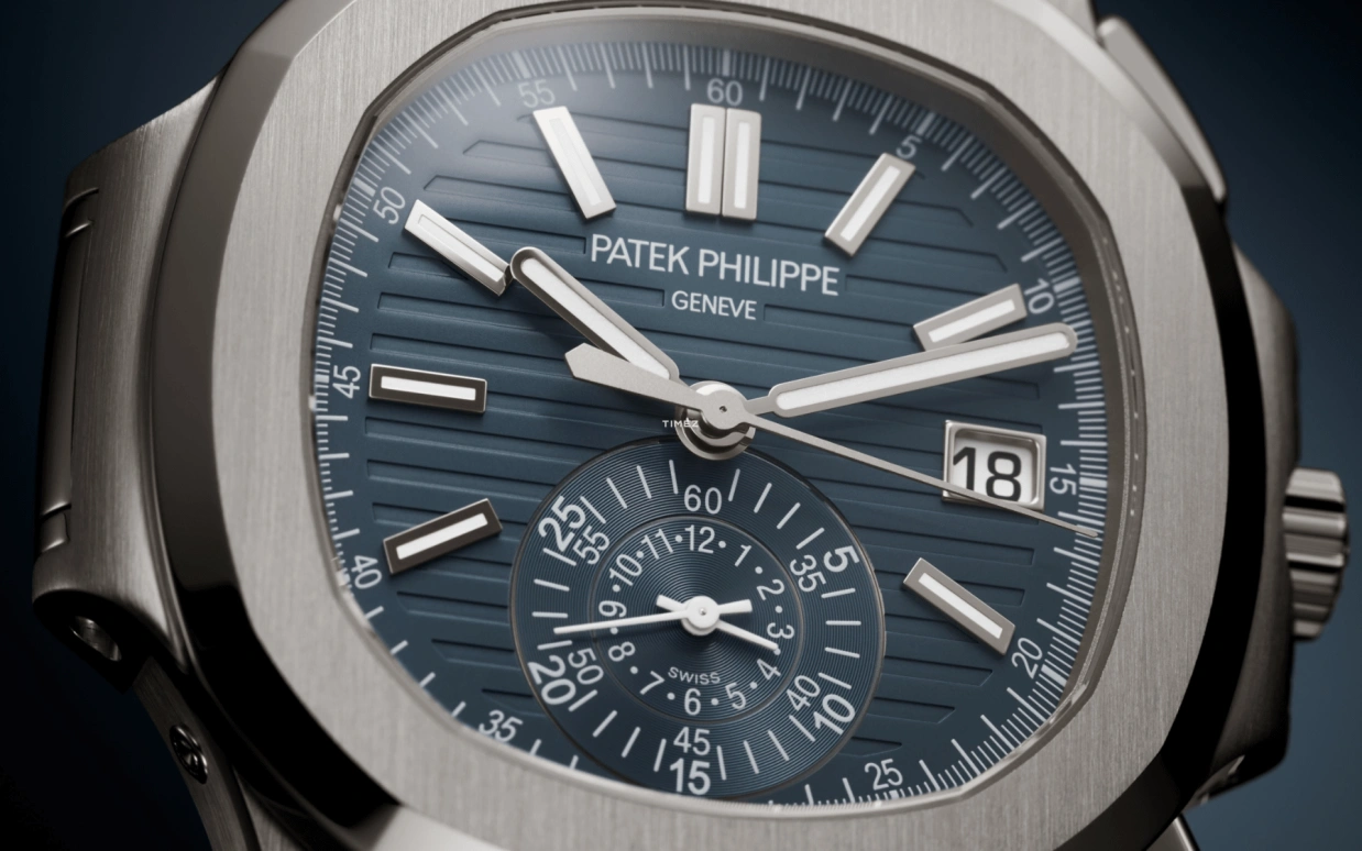 Patek Philippe,Nautilus 40.50mm,40.50mm,White Gold,Blue,Grey,Automatic,Chronograph,Day,Flyback,Khaled Mohamed Khaled,Oleksandr Usyk,Lionel Messi,DJ Khaled,La Pulga,GOAT,5980,5980/60G-001