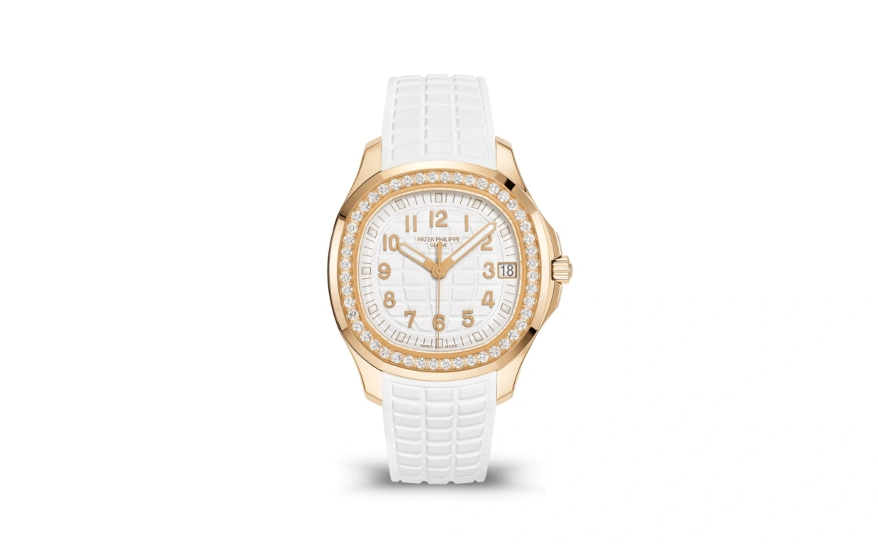 Patek Philippe,Aquanaut 38.80mm,38.80mm,Rose Gold,White,Automatic,Day,45hours,Rawan Bin Hussain,5268,5268/200R-001