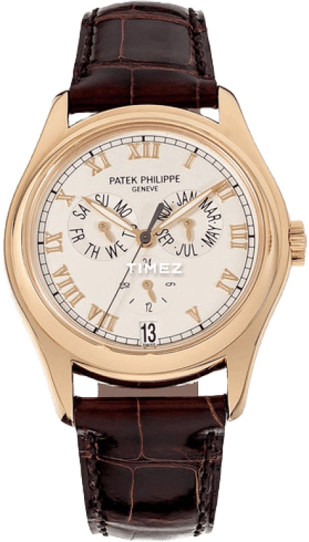 Patek Philippe,Grand Complications 37mm,37mm,Rose Gold,White,Automatic,Annual Calendar,Month,Date,Day,In-house Caliber,Sapphire,Crystal Glass,5035R,5035R-001