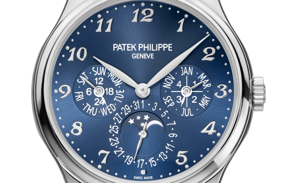 Patek Philippe,Grand Complications 39mm,39mm,White Gold,Blue,Automatic,Moonphase,Perpetual Calendar,Leap Year,Month,48hours,In-house Caliber,5327G,5327G-001
