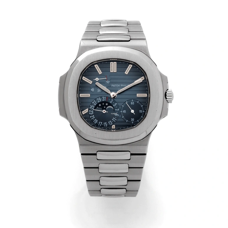 Patek Philippe,Nautilus 40mm,40mm,Stainless Steel,Blue,Automatic,Moonphase,Day,Power Reserve Indicator,Thanasis Antetokounmpo,Viktor Gyokeres,5712,5712/1A-001