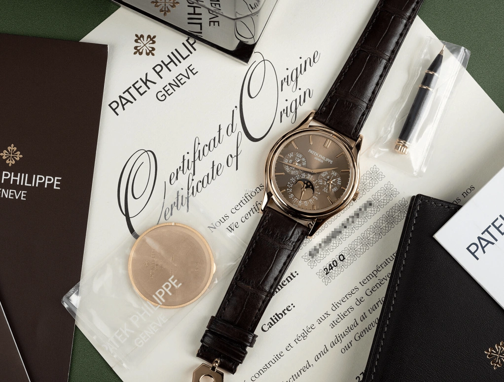 Patek Philippe,Grand Complications 37.20mm,37.20mm,Rose Gold,Brown,Automatic,Moonphase,Perpetual Calendar,Leap Year,Month,48hours,In-house Caliber,5140R,5140R-001