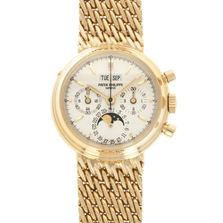Patek Philippe,Grand Complications 36mm,36mm,Yellow Gold,White,Handwound,Chronograph,Moonphase,Perpetual Calendar,Leap Year,60hours,In-house Caliber,3970,3970/002