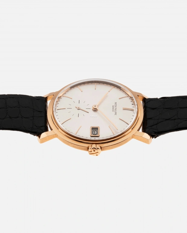 Patek Philippe,Calatrava 35mm,35mm,Rose Gold,Silver,Automatic,Day,38hours,3445R