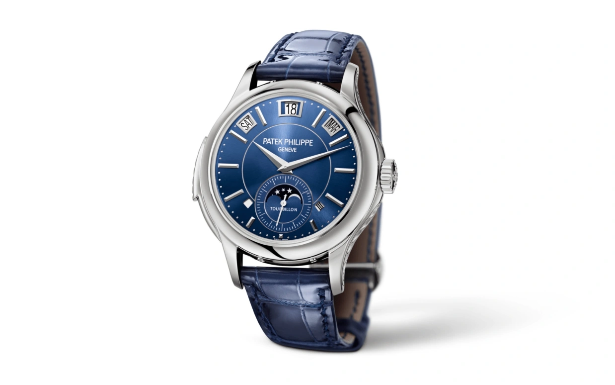 Patek Philippe,Grand Complications 41mm,41mm,White Gold,Blue,Handwound,Moonphase,Perpetual Calendar,Leap Year,Month,48hours,In-house Caliber,5207G,5207G-001