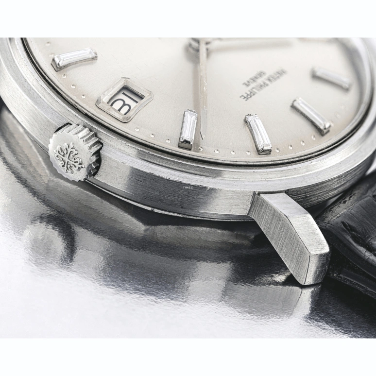 Patek Philippe,Calatrava 35mm,35mm,Platinum,Silver White,Automatic,Sapphire,Crystal Glass,Round,3445P