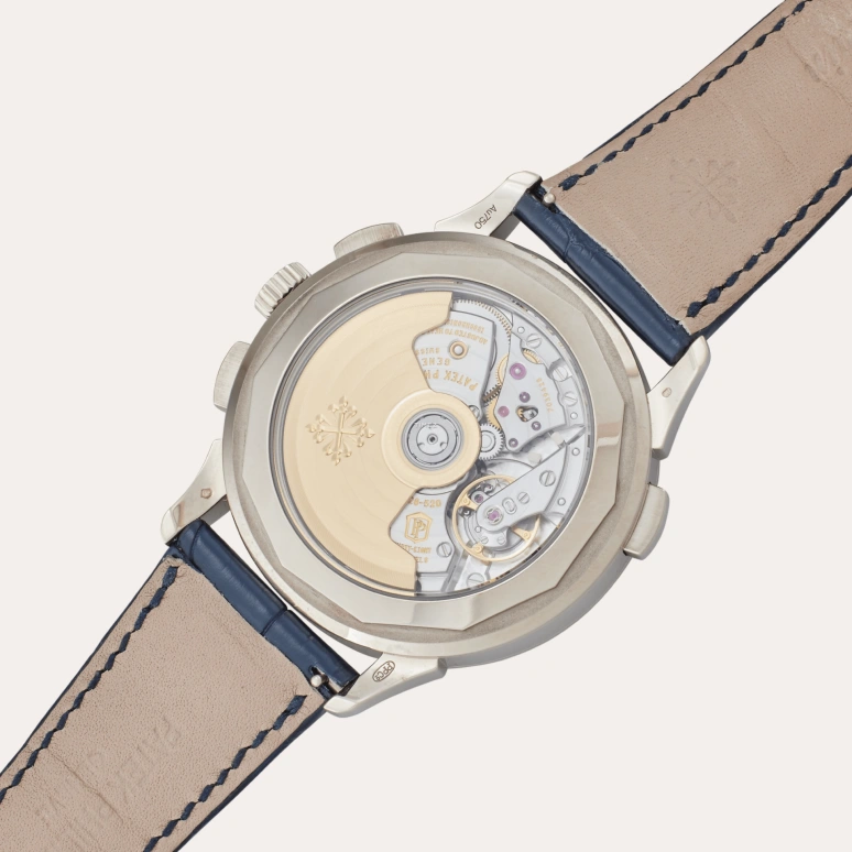 Patek Philippe,Complications 39.50mm,39.50mm,White Gold,Blue,Automatic,Chronograph,World Time,Flyback,Day / Night Indication,50～55hours,In-house Caliber,5930G,5930G-001