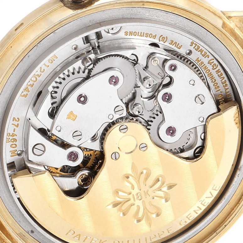 Patek Philippe,Calatrava 35mm,35mm,Yellow Gold,Gold,Automatic,Day,38hours,3445J Diamond