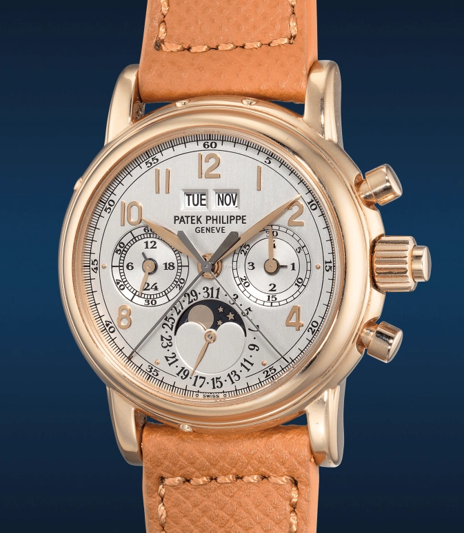 Patek Philippe,Grand Complications 37.60mm,37.60mm,Rose Gold,White,Handwound,Chronograph,Moonphase,Perpetual Calendar,Leap Year,60hours,In-house Caliber,5004R,5004R-014
