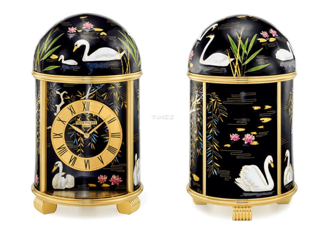 Patek Philippe,Dome Clocks ,Black,Gold,Electromechanical,In-house Caliber,Round,Black,Colorful,20097M,20097M-001