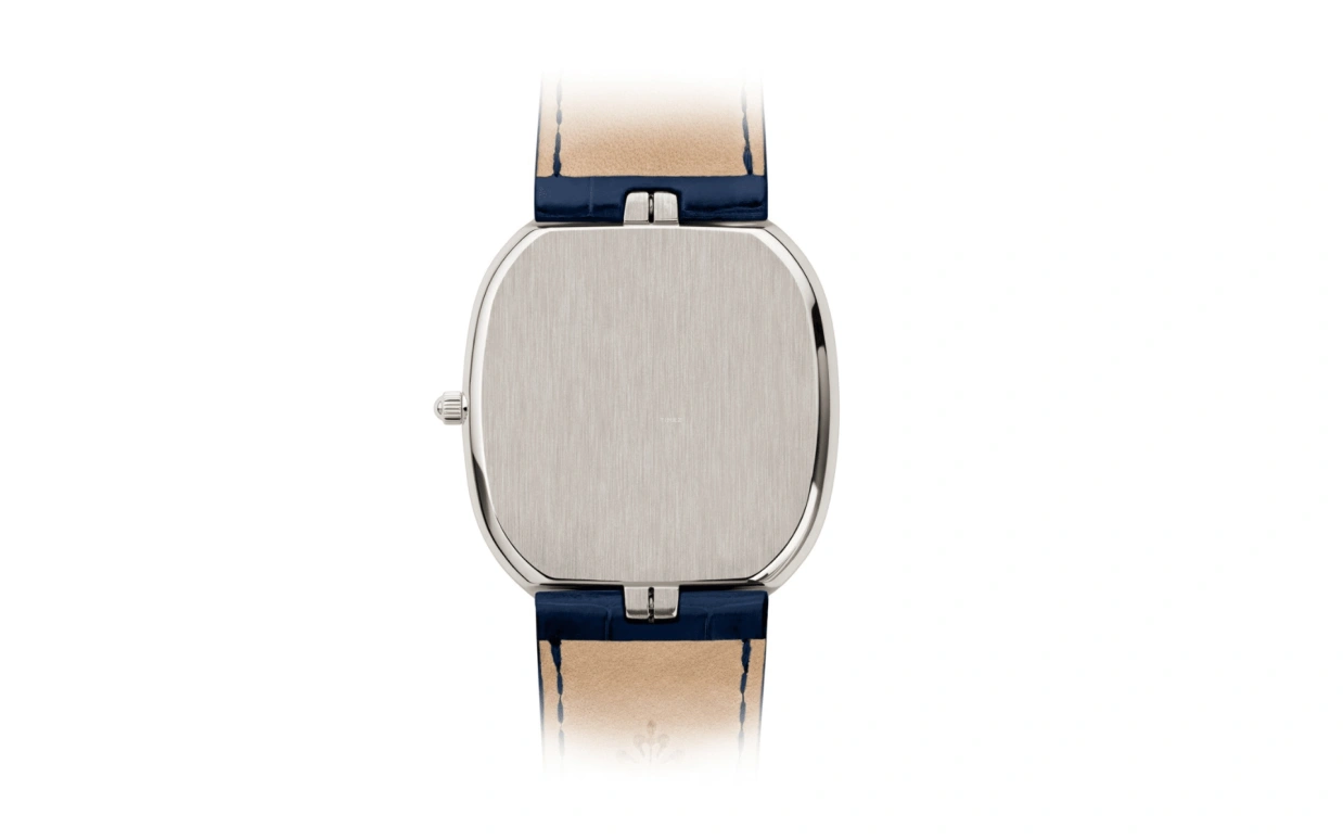 Patek Philippe,Golden Ellipse 34.50mm,34.50mm,Platinum,Blue,Automatic,48hours,In-house Caliber,5738P,5738P-001