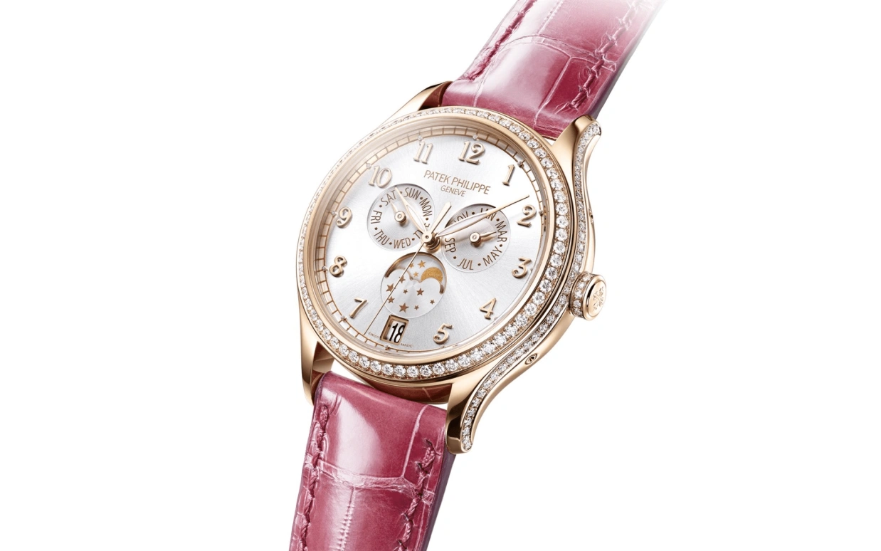 Patek Philippe,Complications 38mm,38mm,Rose Gold,Silver,Automatic,Moonphase,Annual Calendar,Month,Date,45hours,In-house Caliber,4947R,4947R-001