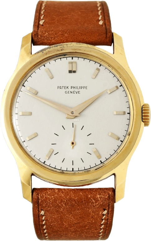 Patek Philippe,Calatrava 35mm,35mm,Yellow Gold,Silver,Handwound,48hours,In-house Caliber,2448J