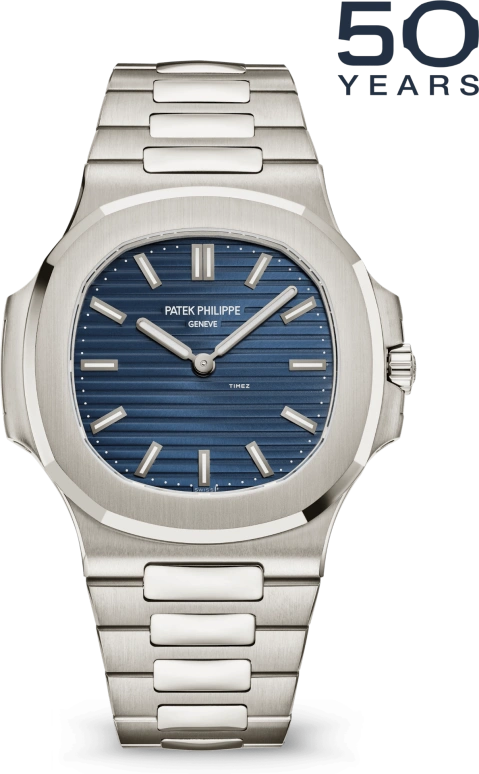 Patek Philippe,Nautilus 41mm,41mm,White Gold,Blue,Automatic,48hours,In-house Caliber,5810,5810/1G-001