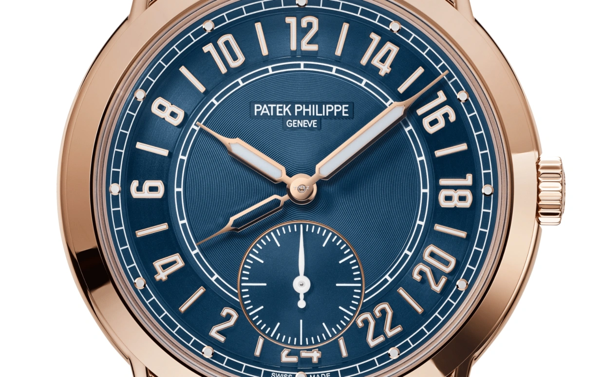 Patek Philippe,Complications 42mm,42mm,Rose Gold,Blue,Automatic,Dule Time,48hours,5224R,5224R-001