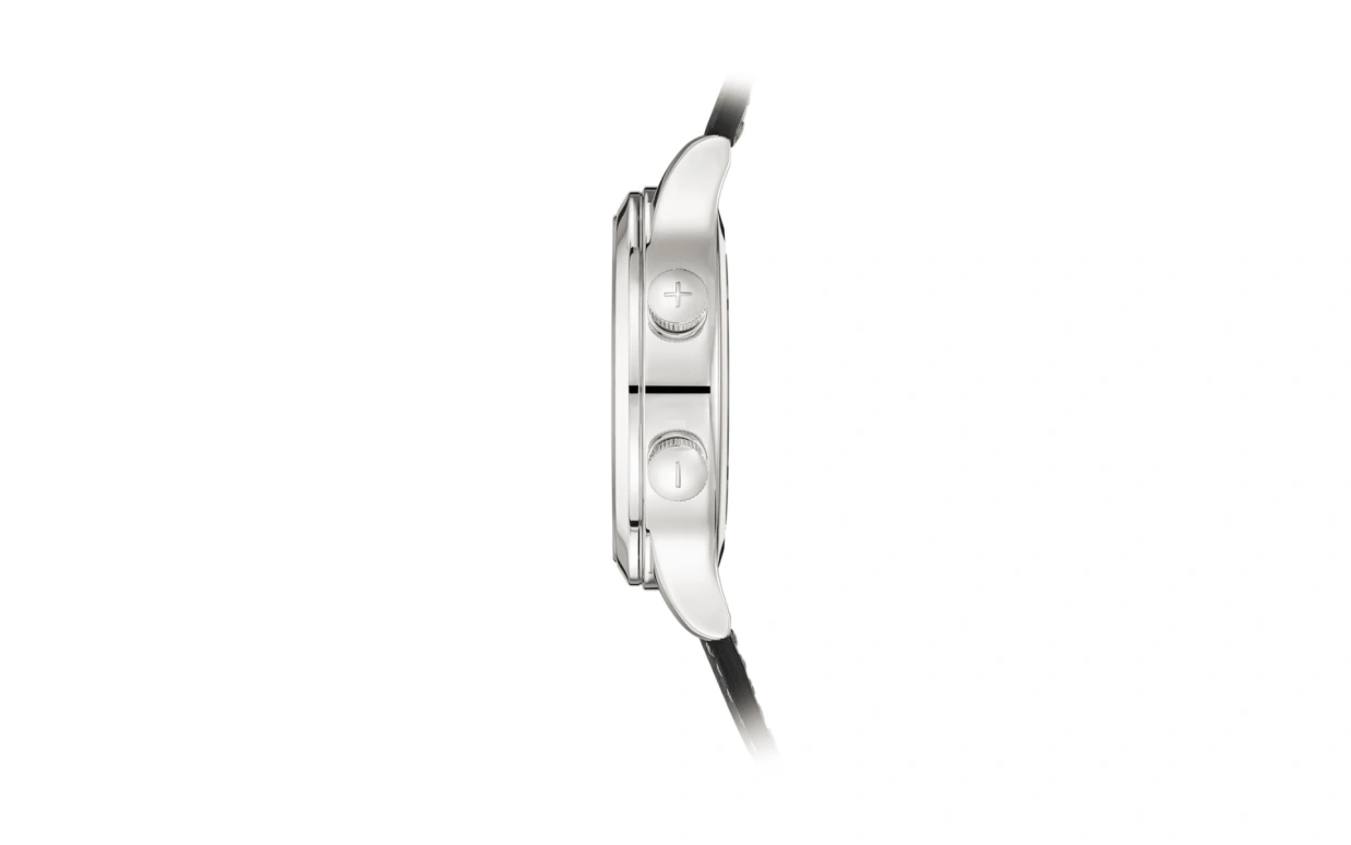 Patek Philippe,Complications 42.20mm,42.20mm,Platinum,Black,Automatic,Day,Dule Time,Alarm,Day / Night Indication,45hours,In-house Caliber,5520P,5520P-001