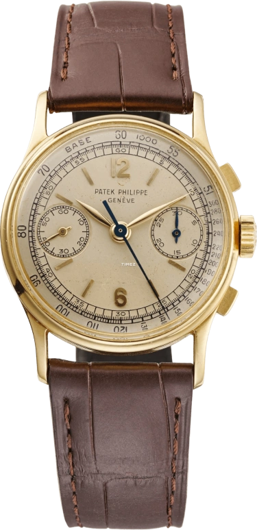 Patek Philippe,Calatrava 33mm,33mm,Yellow Gold,Beige,Handwound,Chronograph,Sapphire,Crystal Glass,130J