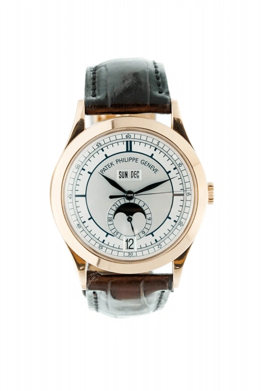 Patek Philippe,Complications 38mm,38mm,Rose Gold,White,Automatic,Moonphase,Annual Calendar,Month,Date,In-house Caliber,Sapphire,Crystal Glass,5396R,5396R-001
