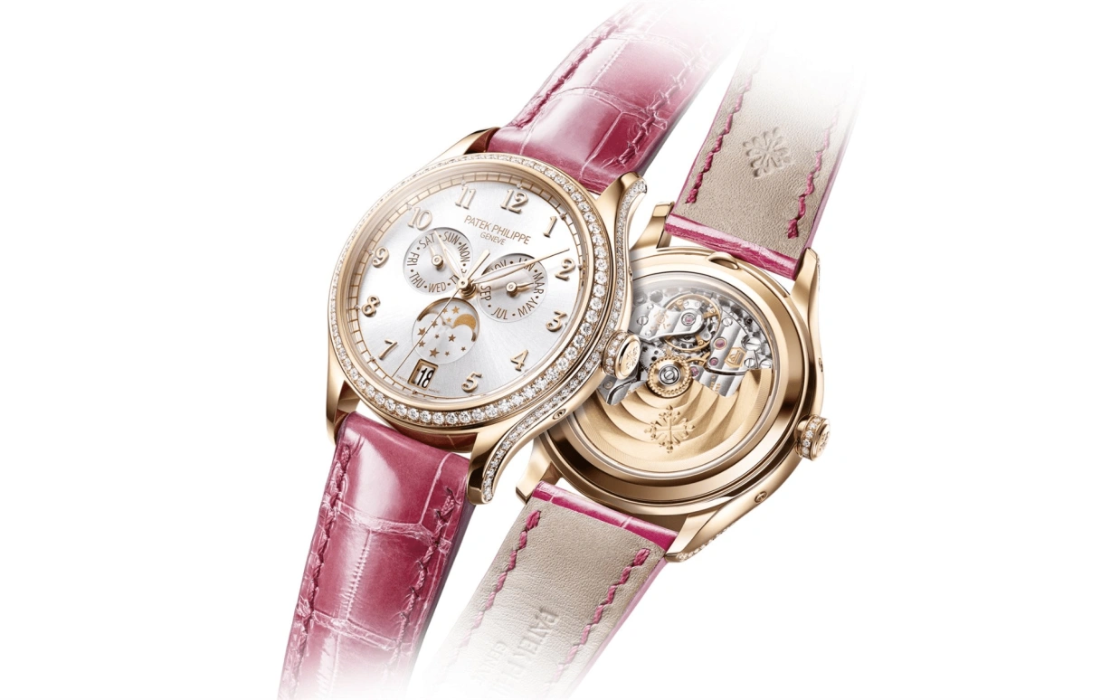 Patek Philippe,Complications 38mm,38mm,Rose Gold,Silver,Automatic,Moonphase,Annual Calendar,Month,Date,45hours,In-house Caliber,4947R,4947R-001