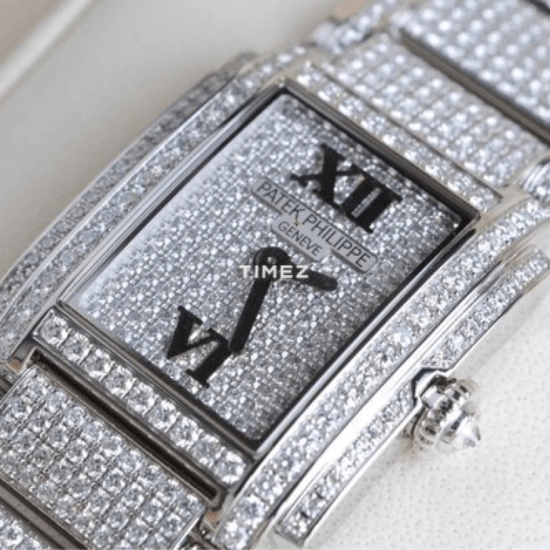 Patek Philippe,Twenty~4 22mm,22mm,White Gold,Silver,Handwound,38hours,In-house Caliber,4909,4909/50G-001