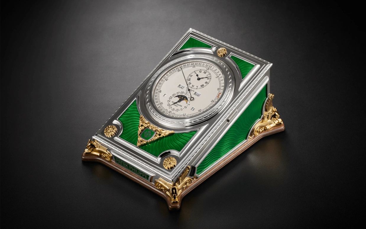 Patek Philippe,Grand Complications 164.60x125mm,164.60x125mm,Silver,Silver White,Handwound,Moonphase,Perpetual Calendar,Leap Year,Month,744hours,In-house Caliber,27000M,27000M-001