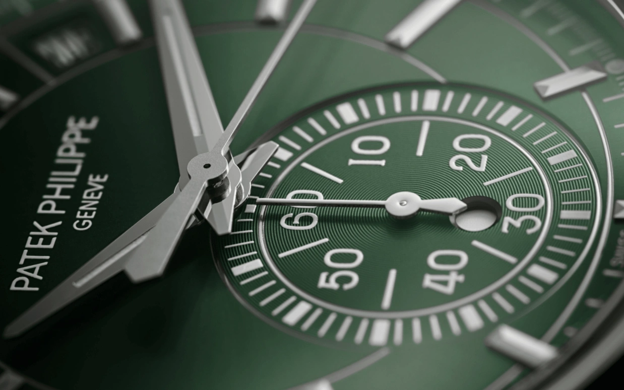 Patek Philippe,Complications 42mm,42mm,Stainless Steel,Green,Automatic,Chronograph,Moonphase,Annual Calendar,Month,55hours,In-house Caliber,5905,5905/1A-001