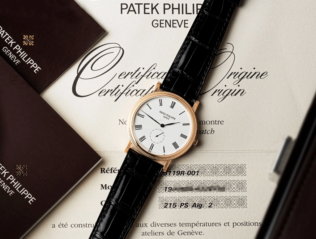 Patek Philippe,Calatrava 36mm,36mm,Rose Gold,White,Handwound,44hours,In-house Caliber,5119R,5119R-001
