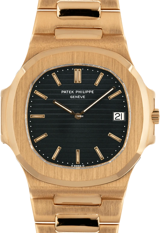 Patek Philippe,Nautilus 40mm,40mm,Yellow Gold,Black,Automatic,Day,38hours,3700J
