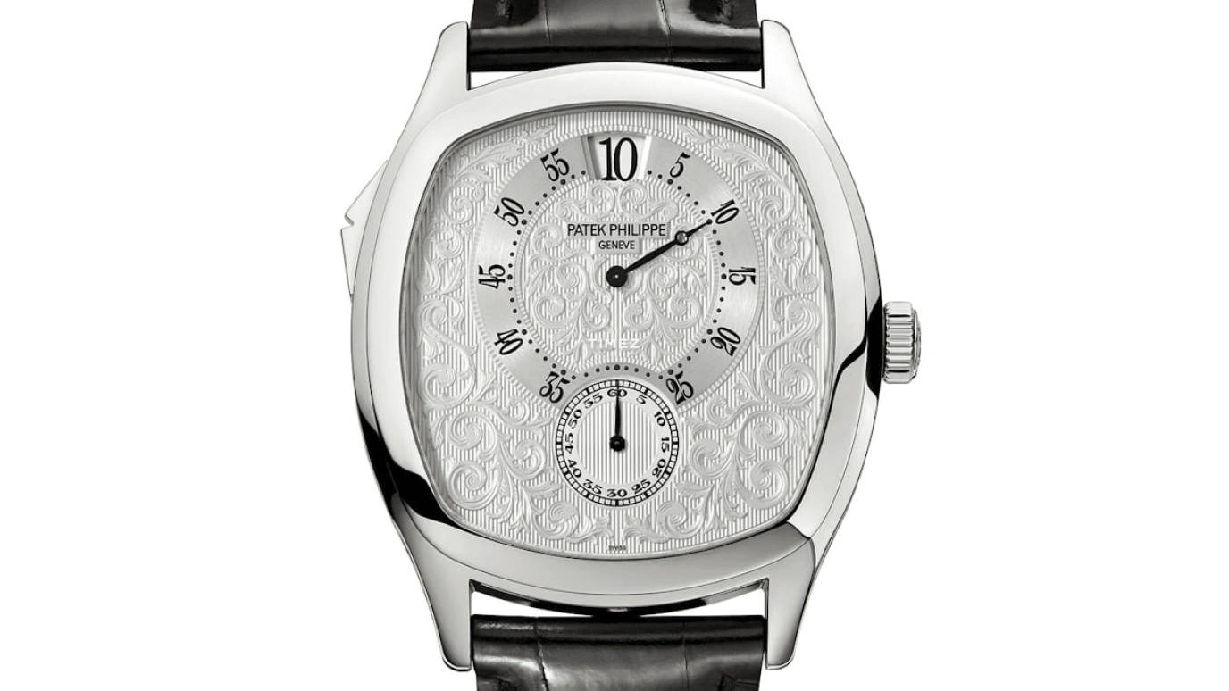 Patek Philippe,Complications 39.80mm,39.80mm,Platinum,Silver,Automatic,Jumping Hours,Minute Repeater,5275P,5275P-001